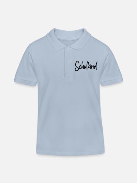 Schulkind - Einschulung Erstklässler - Kinder Organic Poloshirt Mini Sprinter von Stanley/Stella - sky Blue