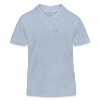 Wunderbar - Kinder Organic Poloshirt Mini Sprinter von Stanley/Stella - sky Blue - Vorne