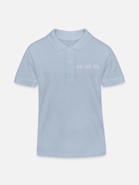 So ist es - Kinder Organic Poloshirt Mini Sprinter von Stanley/Stella - sky Blue