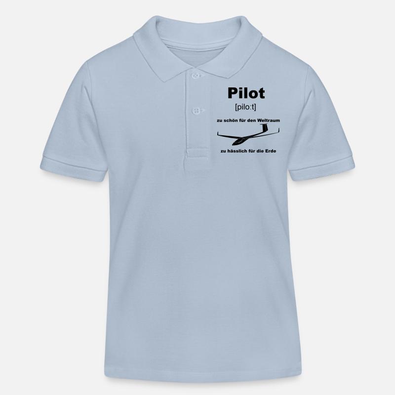 pilot - Kinder Organic Poloshirt Mini Sprinter von Stanley/Stella - sky Blue