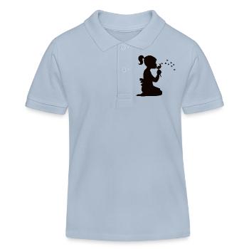 breath Blum - Kids Organic Polo Shirt by Stanley/Stella - sky blue - Front