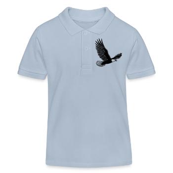 Adler - Kinder Organic Poloshirt Mini Sprinter von Stanley/Stella - sky Blue - Vorne