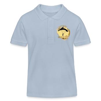 Mir reichts, ich geh Fallschirm springen - Kinder Organic Poloshirt Mini Sprinter von Stanley/Stella - sky Blue - Vorne