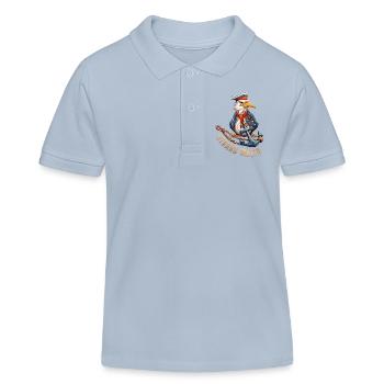 Seefahrer Adler mit Anker - Kinder Organic Poloshirt Mini Sprinter von Stanley/Stella - sky Blue - Vorne