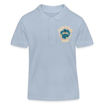 The Gate to the Sea - Borkum - Kinder Organic Poloshirt Mini Sprinter von Stanley/Stella - sky Blue - Vorne