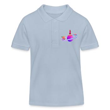 Schläger - Kinder Organic Poloshirt Mini Sprinter von Stanley/Stella - sky Blue - Vorne