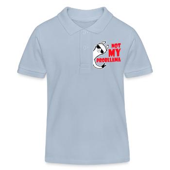 Lama Cool Sonnenbrille Not My Problama Peace Hand - Kinder Organic Poloshirt Mini Sprinter von Stanley/Stella - sky Blue - Vorne