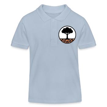 Icône du Cercle de l’Arbre de Vie - Polo enfant bio Stanley/Stella - bleu ciel - Devant