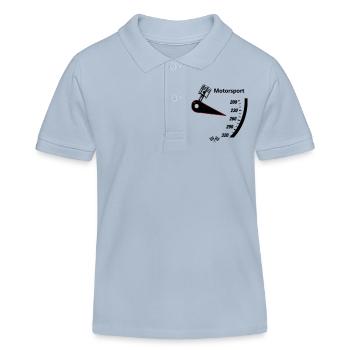 Motorsport Tacho - Kinder Organic Poloshirt Mini Sprinter von Stanley/Stella - sky Blue - Vorne