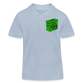 Geocaching: Ammo Can - Polo enfant bio Stanley/Stella - bleu ciel - Devant
