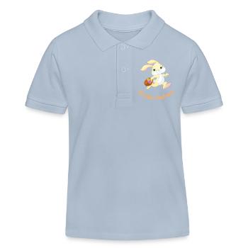 Ostern - Kinder Organic Poloshirt Mini Sprinter von Stanley/Stella - sky Blue - Vorne