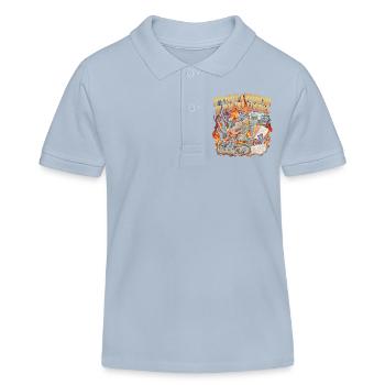 Es ist nur dann ein Problem, wenn man im Pferderen - Kinder Organic Poloshirt Mini Sprinter von Stanley/Stella - sky Blue - Vorne