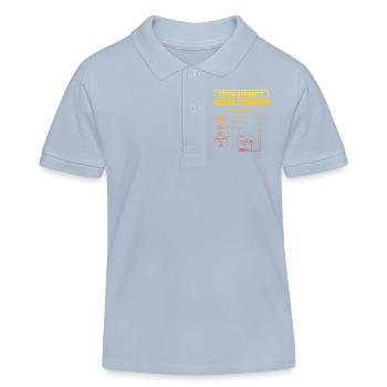Cyber Security Solving Flowchart - Kids Organic Polo Shirt by Stanley/Stella - sky blue - Front