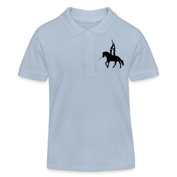 Voltige - Polo enfant bio Stanley/Stella - bleu ciel - Devant