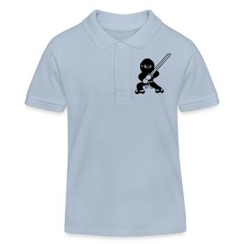 ninja KATANA - Polo enfant bio Stanley/Stella - bleu ciel - Devant