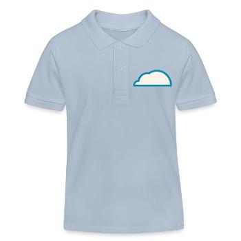 Wetter Bewölkt - Kinder Organic Poloshirt Mini Sprinter von Stanley/Stella - sky Blue - Vorne