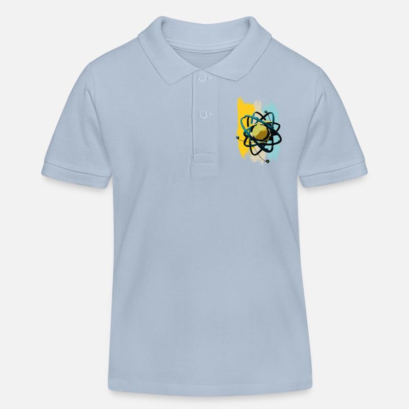 Noyau - Polo enfant bio Stanley/Stella - bleu ciel