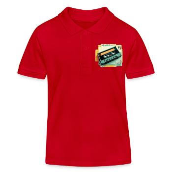 Cassette - Polo enfant bio Stanley/Stella - rouge - Devant