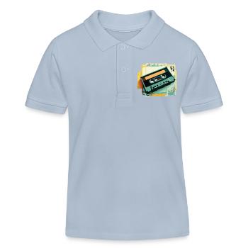 Cassette - Polo enfant bio Stanley/Stella - bleu ciel - Devant