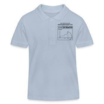 Stastik Studie 50 - Kinder Organic Poloshirt Mini Sprinter von Stanley/Stella - sky Blue - Vorne