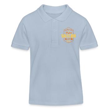 Vertrauenswürdiger Seemann - Kinder Organic Poloshirt Mini Sprinter von Stanley/Stella - sky Blue - Vorne