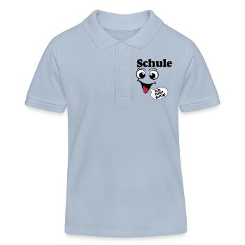 Abschluß , Schule ich habe fertig (25) - Kinder Organic Poloshirt Mini Sprinter von Stanley/Stella - sky Blue - Vorne