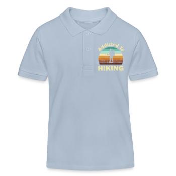 Wandern Wanderer - Kinder Organic Poloshirt Mini Sprinter von Stanley/Stella - sky Blue - Vorne