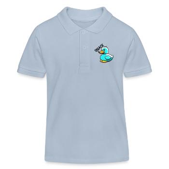 Canard en caoutchouc / Canard en caoutchouc / Eau / Baignoire - Polo enfant bio Stanley/Stella - bleu ciel - Devant