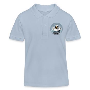 Gummiente / Badeente / Wasser / Badewanne - Kinder Organic Poloshirt Mini Sprinter von Stanley/Stella - sky Blue - Vorne