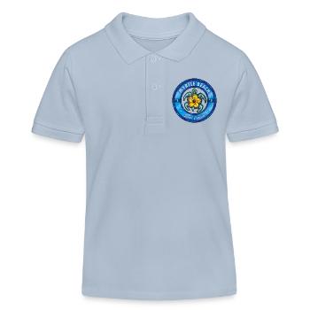 Hibiscus tortue de mer de Myrtle Beach - Polo enfant bio Stanley/Stella - bleu ciel - Devant