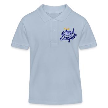 Ange déguisé bleu - Polo enfant bio Stanley/Stella - bleu ciel - Devant