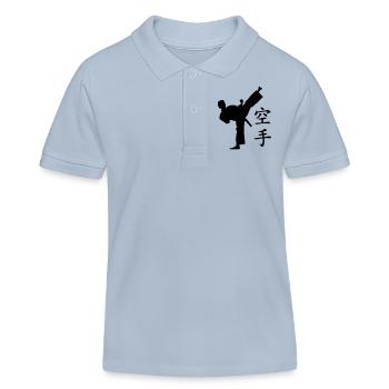 karate - Kinder Organic Poloshirt Mini Sprinter von Stanley/Stella - sky Blue - Vorne