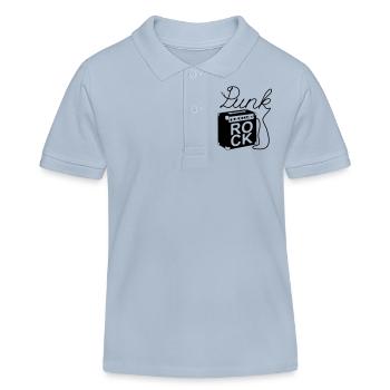 Punk rock Amp - Polo enfant bio Stanley/Stella - bleu ciel - Devant