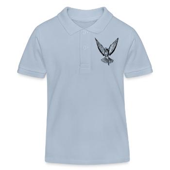 Vogel - Kinder Organic Poloshirt Mini Sprinter von Stanley/Stella - sky Blue - Vorne