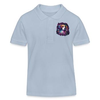 Beagle Beagle Motif Cadeau - Polo enfant bio Stanley/Stella - bleu ciel - Devant