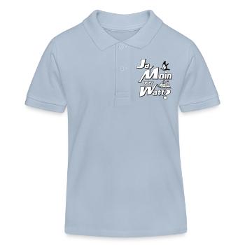 Ja Moin oder Watt? - Polo enfant bio Stanley/Stella - bleu ciel - Devant