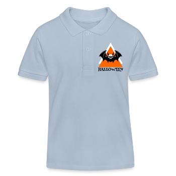 Halloween - Kinder Organic Poloshirt Mini Sprinter von Stanley/Stella - sky Blue - Vorne