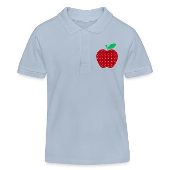 Apfel gepunktet - Kinder Organic Poloshirt Mini Sprinter von Stanley/Stella - sky Blue - Vorne