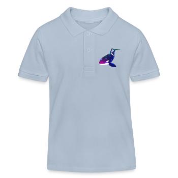 Hiboux tueurs - Polo enfant bio Stanley/Stella - bleu ciel - Devant