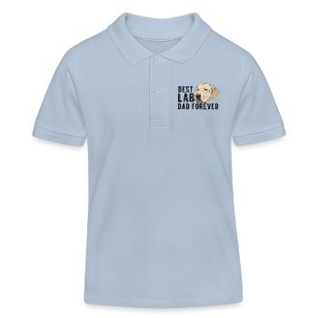 Dogs Day Grudge - Labrador - Kids Organic Polo Shirt by Stanley/Stella - sky blue - Front