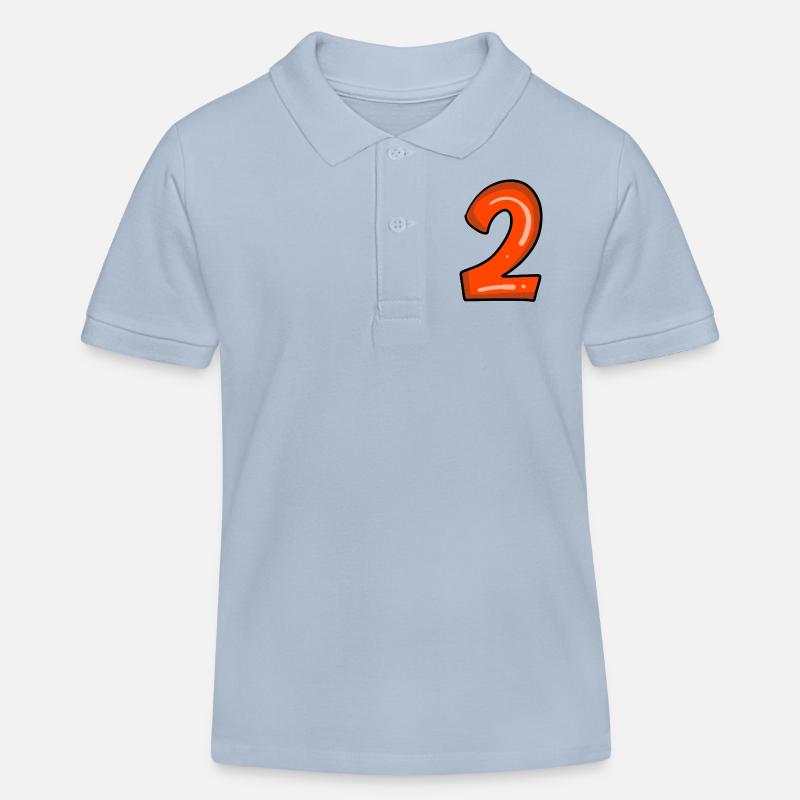 2 rot - Kinder Organic Poloshirt Mini Sprinter von Stanley/Stella - sky Blue