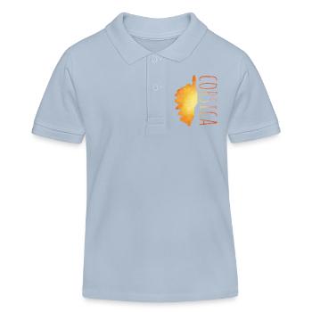 Corse - Polo enfant bio Stanley/Stella - bleu ciel - Devant