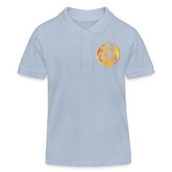 VTT VTT - Mountainbiker - Polo enfant bio Stanley/Stella - bleu ciel - Devant