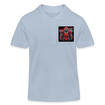 Primal Ronin – Le gorille samouraï - Polo enfant bio Stanley/Stella - bleu ciel - Devant