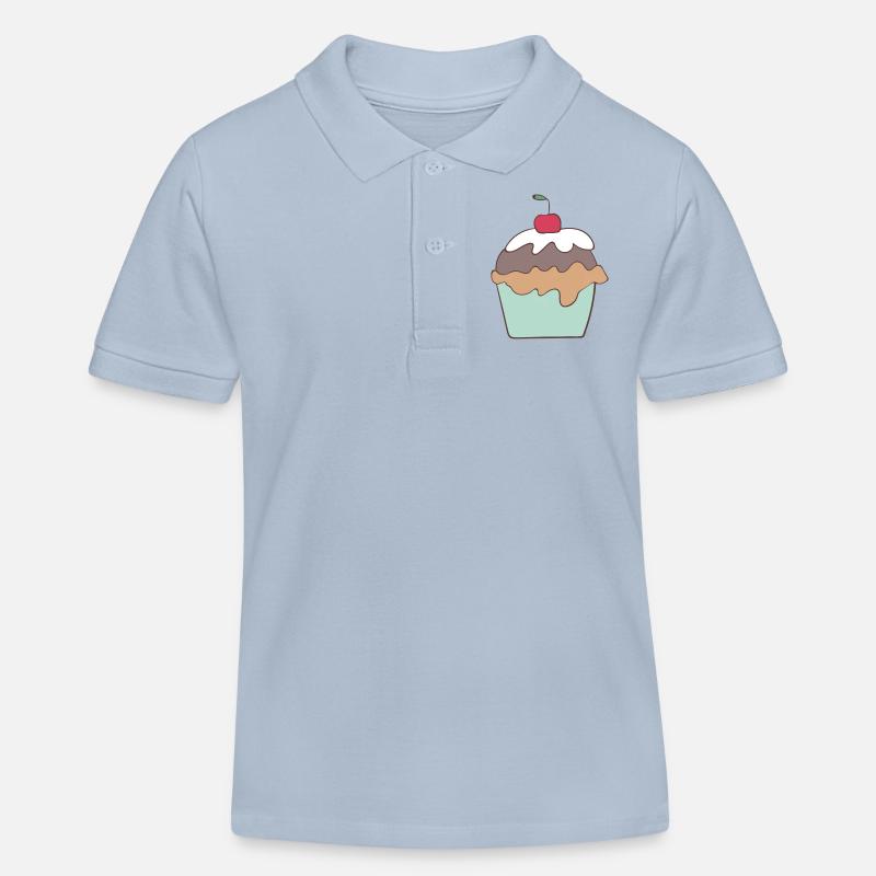 Petit gâteau - Polo enfant bio Stanley/Stella - bleu ciel