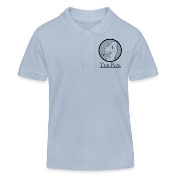 Tea Rex - Kinder Organic Poloshirt Mini Sprinter von Stanley/Stella - sky Blue - Vorne