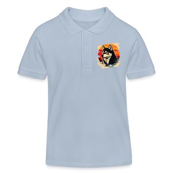 Husky - Kinder Organic Poloshirt Mini Sprinter von Stanley/Stella - sky Blue - Vorne