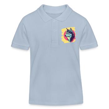 Husky - Kinder Organic Poloshirt Mini Sprinter von Stanley/Stella - sky Blue - Vorne