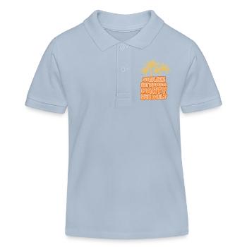 Sicily as a holiday - Kids Organic Polo Shirt by Stanley/Stella - sky blue - Front