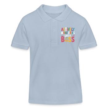 Aktive Überwachung wie eine - Kinder Organic Poloshirt Mini Sprinter von Stanley/Stella - sky Blue - Vorne